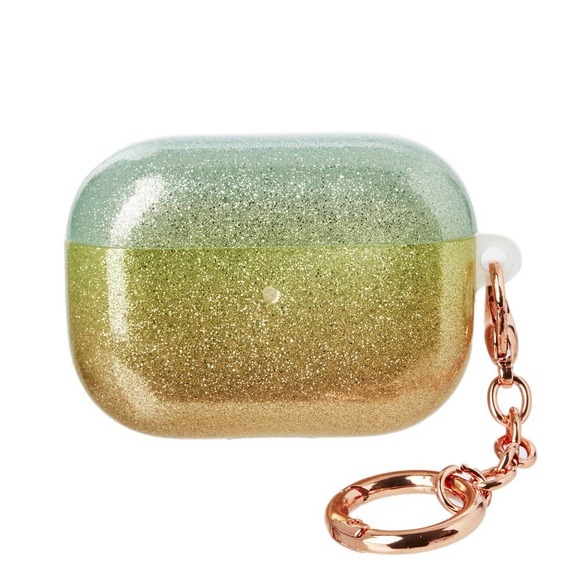 Glitter Coated Hard Plastic Protective Skin for AirPod Pro Earbud Case - Picture 1 of 2